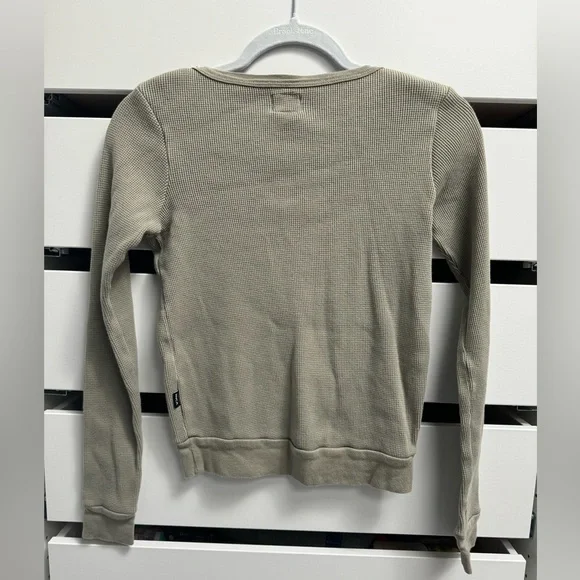 RVCA Junior Sedona Long Sleeved Thermal T-Shirt Army Green Size Small - Picture 5 of 7